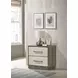Fenwick Gray Oak And Almond 2 Drawer Nightstand