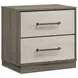 Fenwick Gray Oak And Almond 2 Drawer Nightstand