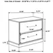 Fenwick Gray Oak And Almond 2 Drawer Nightstand