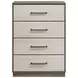 Fenwick Gray Oak And Almond 4 Drawer Chest