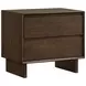 Glenwood Warm Brown 2 Drawer Nightstand