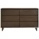 Glenwood Warm Brown 6 Drawer Dresser