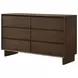 Glenwood Warm Brown 6 Drawer Dresser