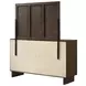 Glenwood Warm Brown 6 Drawer Dresser With Mirror