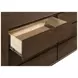 Glenwood Warm Brown 6 Drawer Dresser With Mirror
