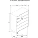 Glenwood Warm Brown 4 Drawer Chest