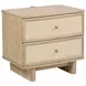 Kailani Beige Oak 2 Drawer Nightstand