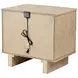 Kailani Beige Oak 2 Drawer Nightstand