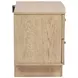 Kailani Beige Oak 2 Drawer Nightstand