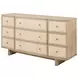 Kailani Beige Oak 9 Drawer Dresser