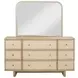 Kailani Beige Oak 9 Drawer Dresser With Mirror