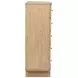 Kailani Beige Oak 5 Drawer Chest