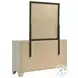 Trenton Rustic Cream 6 Drawer Dresser with Mirror