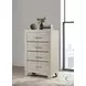Trenton Rustic Cream 4 Drawer Chest