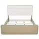 Ladera Light Elm King Upholstered Panel Bed