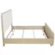 Ladera Light Elm King Upholstered Panel Bed