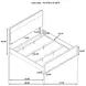 Ladera Light Elm King Upholstered Panel Bed
