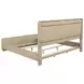 Ladera Light Elm and Cream California King Upholstered Panel Bed