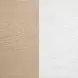 Ladera Light Elm and Cream California King Upholstered Panel Bed