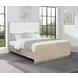 Ladera Light Elm Queen Upholstered Panel Bed
