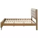 Robyn Light Ash and Beige California King Upholstered Platform Bed