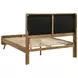 Robyn Light Ash and Beige California King Upholstered Platform Bed