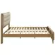 Robyn Light Ash and Beige California King Upholstered Platform Bed