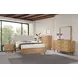 Robyn Light Ash and Beige California King Upholstered Platform Bed