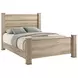 Oakglen Weathered Oak California King Panel Bed
