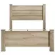 Oakglen Weathered Oak California King Panel Bed