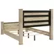 Oakglen Weathered Oak California King Panel Bed