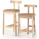 Tex Natural Rosa Morada Counter Height Stool