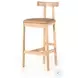 Tex Natural Leather Bar Stool