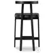 Tex Black Leather Counter Height Stool