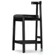Tex Black Leather Counter Height Stool