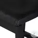 Tex Black Leather Bar Stool