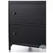 Belmont Black Large Storage 3 Drawer Nightstand