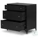 Belmont Black Large Storage 3 Drawer Nightstand