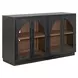Archway Charcoal 4 Glass Door Accent Cabinet