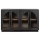 Archway Charcoal 4 Glass Door Accent Cabinet