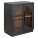 Archway Charcoal 2 Glass Door Accent Cabinet