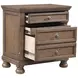 Bethel Wire Brushed Antique Brown 3 Drawer Nightstand