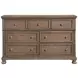 Bethel Wire Brushed Antique Brown Storage Platform Bedroom Set