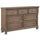 Bethel Wire Brushed Antique Brown Storage Platform Bedroom Set