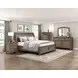 Bethel Wire Brushed Antique Brown Eastern King Storage Platform Bed
