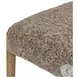Glenmore Smoked Oak and Taupe Shearling Counter Height Stool