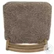Glenmore Smoked Oak and Taupe Shearling Counter Height Stool