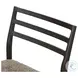 Glenmore Light Carbon and Taupe Shearling Counter Height Stool
