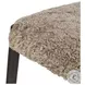 Glenmore Light Carbon and Taupe Shearling Counter Height Stool
