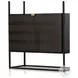 Kelby Gunmetal 2 Door Bookcase